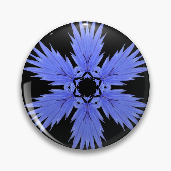 Item preview, Blue Floral Rosette designed and sold by SilentBloomLab.