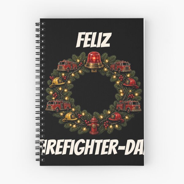 Item preview, Feliz Firefighter Dad Funny Fireman Navidad designed and sold by 198tees.