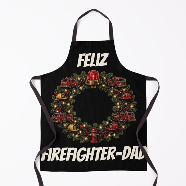Item preview, Feliz Firefighter Dad Funny Fireman Navidad designed and sold by 198tees.