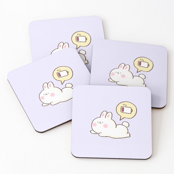 Item preview, Exhausted Rabbit with Empty Battery designed and sold by Chunu Doodles.