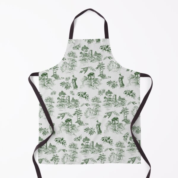 Item preview, Vintage Blue French Toile de Jouy Seamless Pattern Green designed and sold by Qualali Studio.