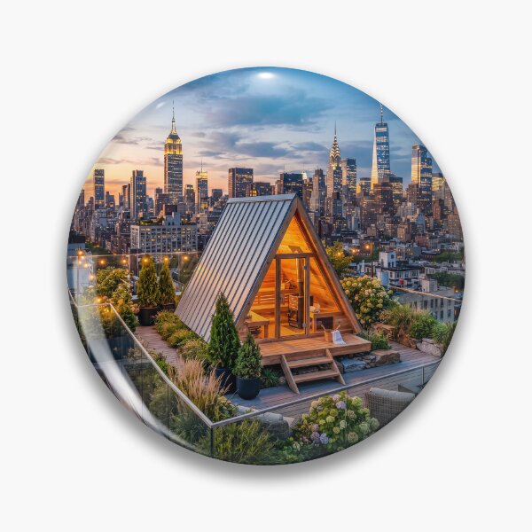 Item preview, NYC Rooftop A Frame Sauna designed and sold by Home Decor Art.