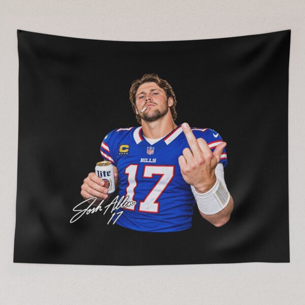 Item preview, Josh Allen Middle Finger designed and sold by dunmerpa.
