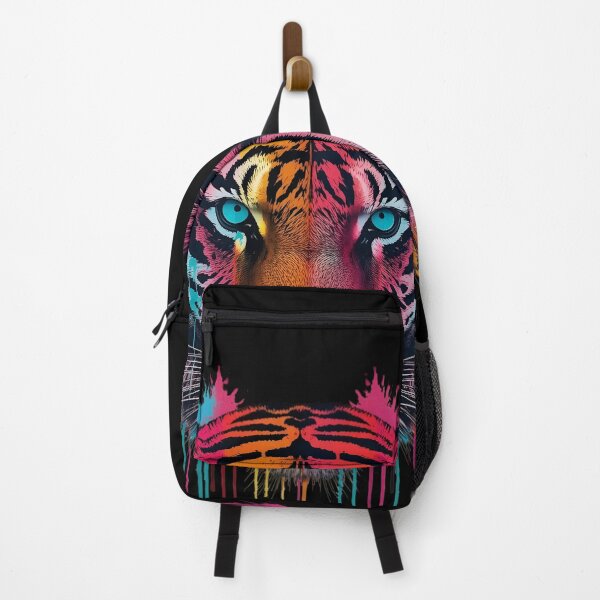 Item preview, Graffiti Tiger – Colorful Neon Street Art Tiger Portrait designed and sold by Graffiti Magic.