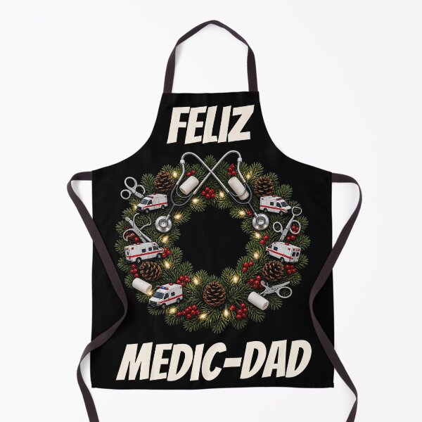 Item preview, Feliz Medic Dad Funny EMT Paramedic Navidad designed and sold by 198tees.