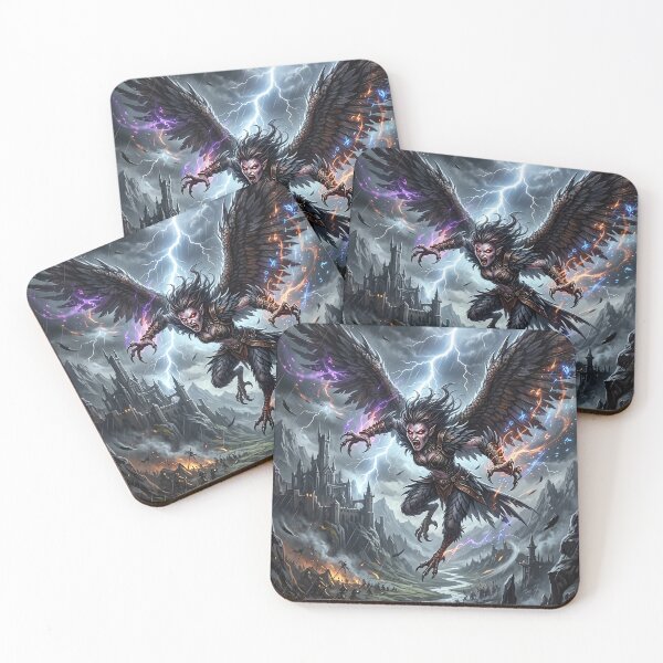 Item preview, Dark Harpy - Gothic Fantasy Creature Art designed and sold by Lucid Dream Pixel.