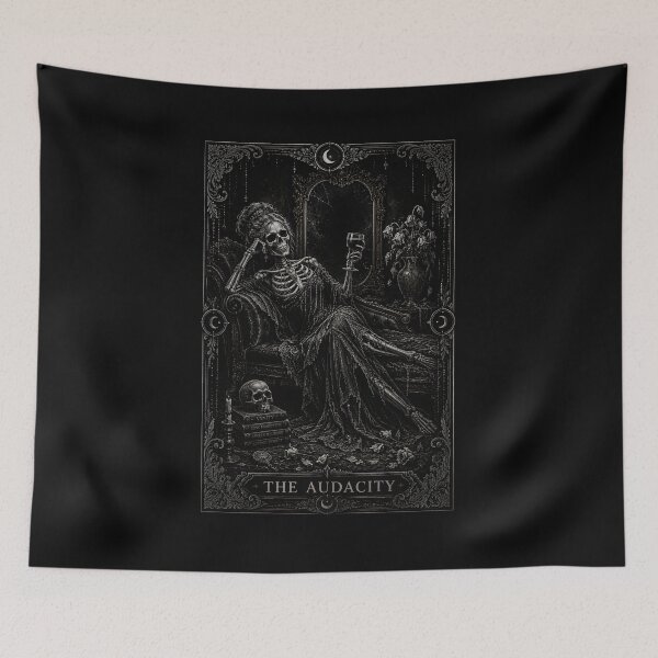 Item preview, The Audacity Gothic Skeleton Tarot Art designed and sold by Wyrdly Wicked Co. .