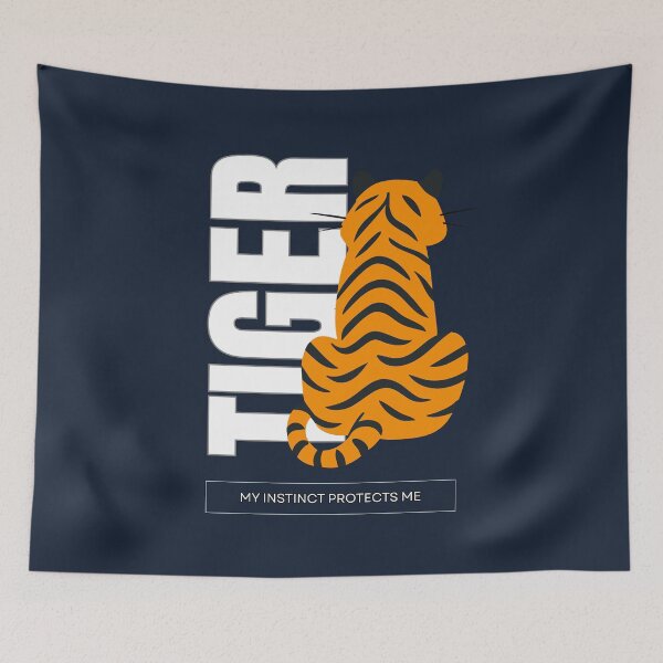 Item preview, Tiger my instinct protects me designed and sold by wildforcedesign.