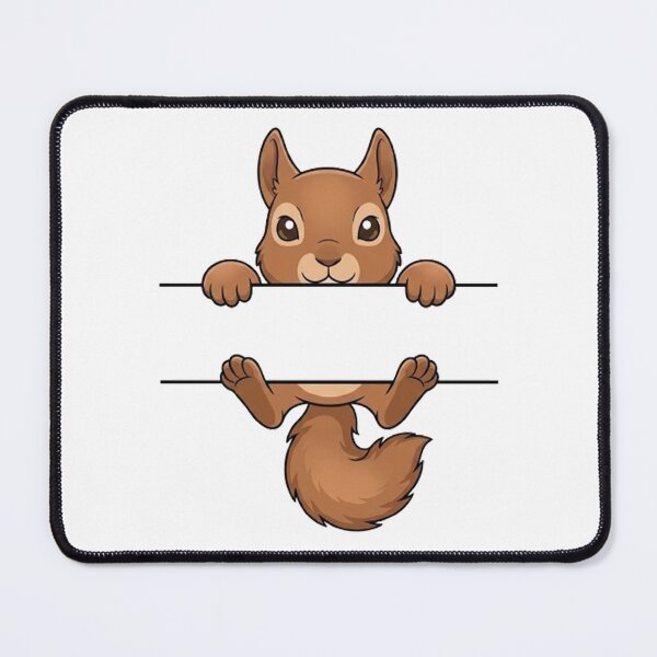 Item preview, Cute Peeking Squirrel Name Frame Split Monogram designed and sold by PetalsPaws.
