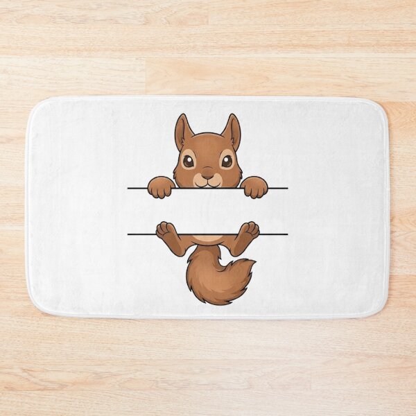 Item preview, Cute Peeking Squirrel Name Frame Split Monogram designed and sold by PetalsPaws.