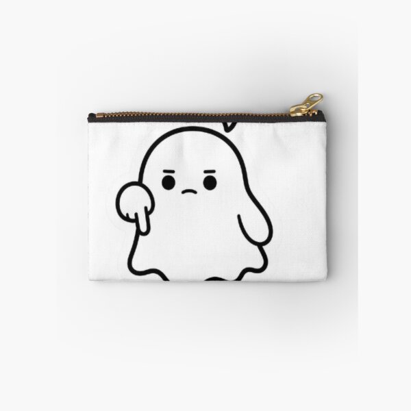 Item preview, Cute Unimpressed Ghost Saying Boo - Funny Sarcastic Halloween Line Art designed and sold by PrintWavePro.