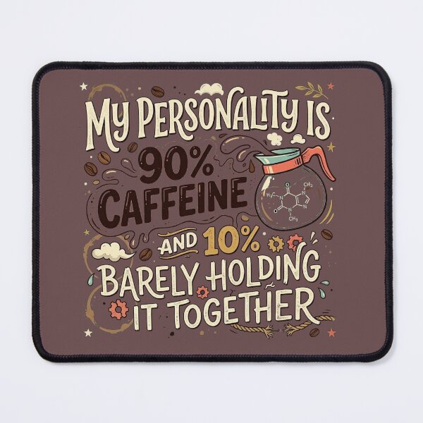Item preview, My personality is 90% caffeine and 10% barely holding it together. designed and sold by jrzvibe.