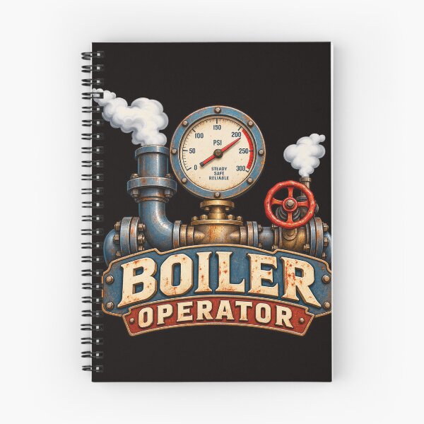 Item preview, Vintage Boiler Operator – Industrial Pressure Gauge & Steam Valve designed and sold by Tadeusz1.