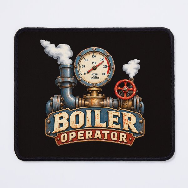 Item preview, Vintage Boiler Operator – Industrial Pressure Gauge & Steam Valve designed and sold by Tadeusz1.