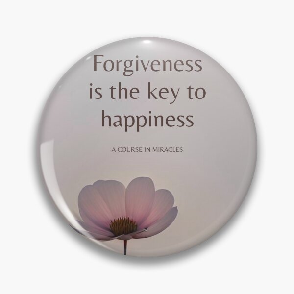 Item preview, Forgiveness is the key to happiness | A Course in Miracles Quote designed and sold by InspiredByTruth.