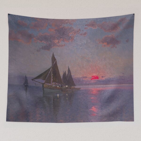 Item preview, Key West sunset Gulf of Mexico marine nautical maritime seascape painting by Carl Brandt designed and sold by Jéanpaul  Ferro.