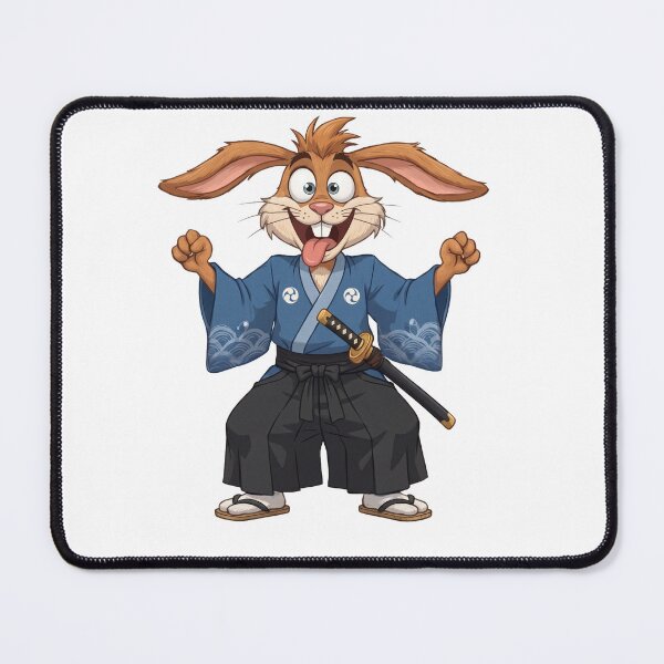 Item preview, Rabbit a Japanese Warrior designed and sold by Cowmiow .