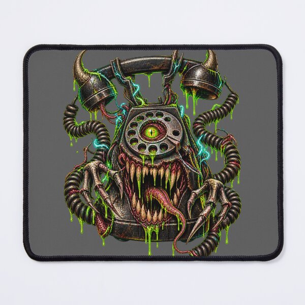 Item preview, Rotary Phone Monster – Vintage Horror Creature designed and sold by RadManDesigns.
