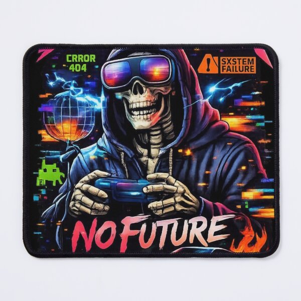Item preview, Game Over Skeleton Gamer Neon Design designed and sold by InterStore78.