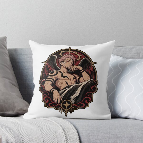 Item preview, Fallen Angel Sukuna Dark Fantasy Illustration with Gothic Vibes designed and sold by luisbejerano.