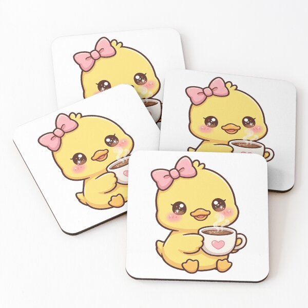 Item preview, Cute Ducky drinking coffee designed and sold by priyankajustine.