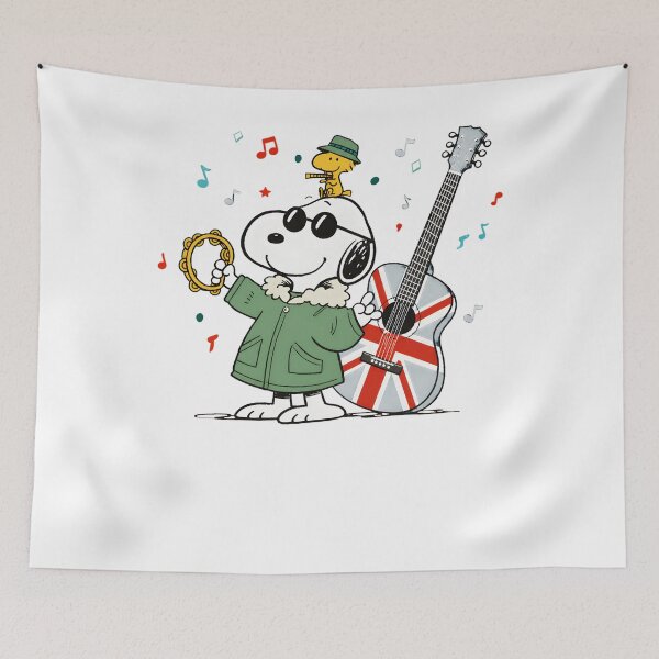 Item preview, Snoopy Mod Music Guitar Tambourine Peanuts designed and sold by LittleMamastore.