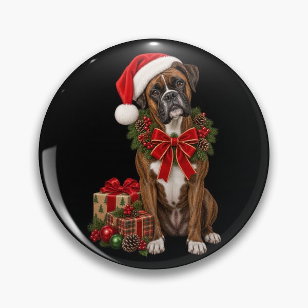 Artikelvorschau, Weihnachtsboxerhund entworfen und verkauft von RockitBaby.