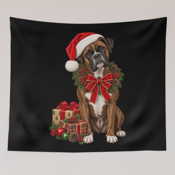 Item preview, Christmas Boxer Dog designed and sold by RockitBaby.