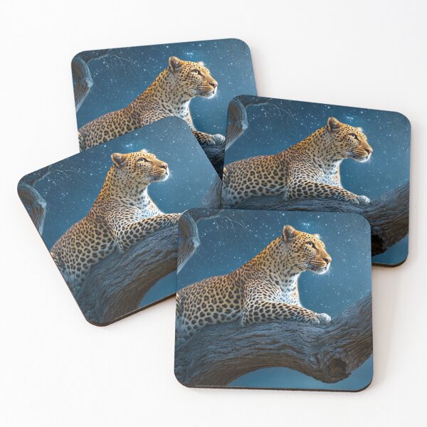 Item preview, Majestic Leopard Perched in a Tree at Dusk designed and sold by Artessie.