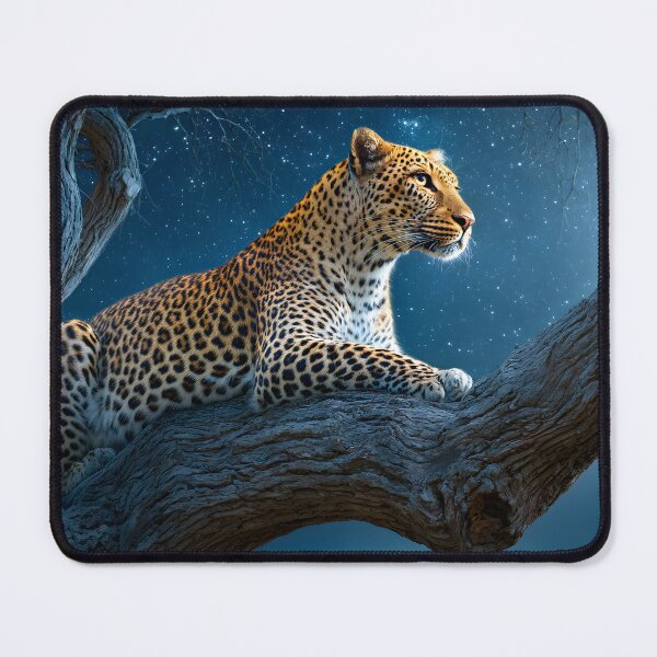 Item preview, Majestic Leopard Perched in a Tree at Dusk designed and sold by Artessie.