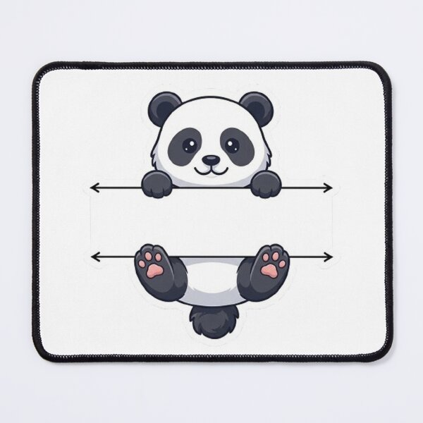 Item preview, Cute Peeking Panda Bear Name Frame Split Monogram designed and sold by PetalsPaws.