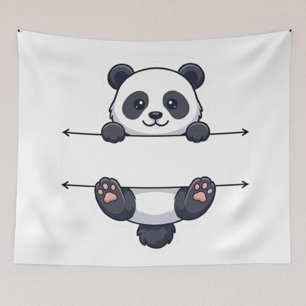 Item preview, Cute Peeking Panda Bear Name Frame Split Monogram designed and sold by PetalsPaws.