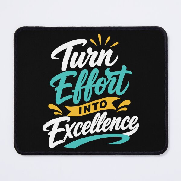 Item preview, Turn Effort Into Excellence Motivational Success Typography T-Shirt designed and sold by rejowan-arts.