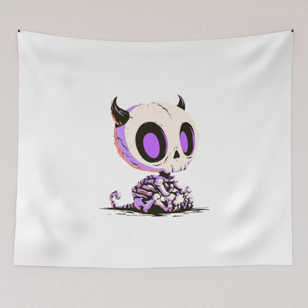 Item preview, Lindo cráneo de diablo chibi designed and sold by filou designs.