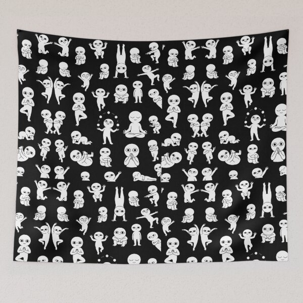 Item preview, Overthinking in Stereo Minimalist Black White Doodles designed and sold by kiamiontie.