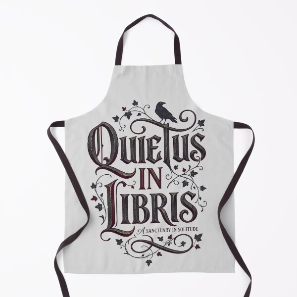 Item preview, Quietus in Libris Gothic Latin Typography Dark Academia Design designed and sold by @SHINTOSARTSTORE.