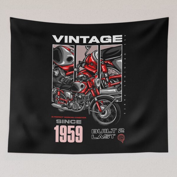Item preview, Vintage Motorcycle Bikers Motorbike Birthday 1959 designed and sold by JRRTs.