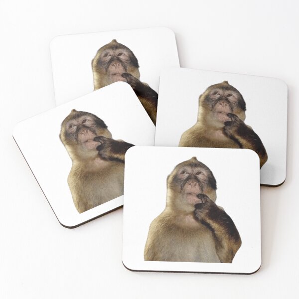 Item preview, thinking monkey designed and sold by fishiefilet.