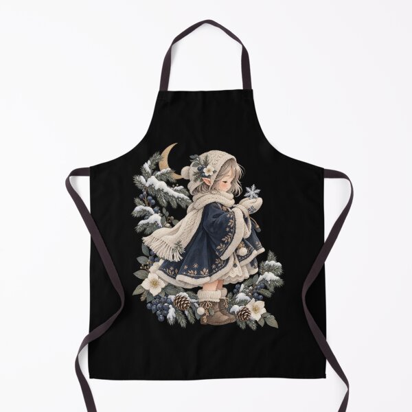 Item preview, Snowlight Wanderer Mystic Elf Girl Winter Botanical designed and sold by PhylonBoxx.