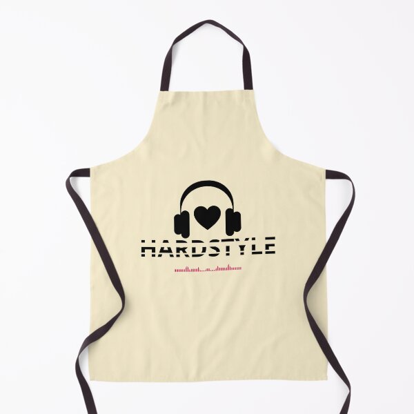 Item preview, LOVE HARDSTYLE MUSIC - Minimal Headphones and Heart, Black and white oversized Unisex Dj style designed and sold by Giobb-Artwork.