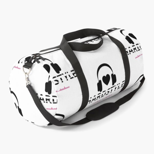 Item preview, LOVE HARDSTYLE MUSIC - Minimal Headphones and Heart, Black and white oversized Unisex Dj style designed and sold by Giobb-Artwork.