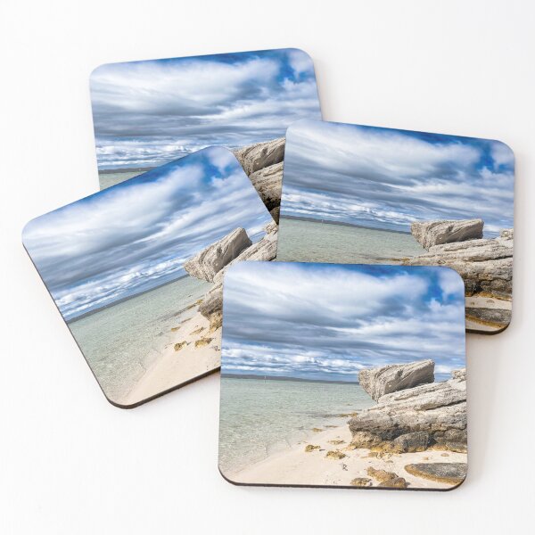 Item preview, Scenic Coastal Landscape with Turquoise Water and White Cliffs designed and sold by Faith Based Decor & Art &Gifts.