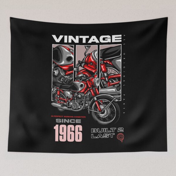 Item preview, Vintage Motorcycle Bikers Motorbike Birthday 1966 designed and sold by JRRTs.