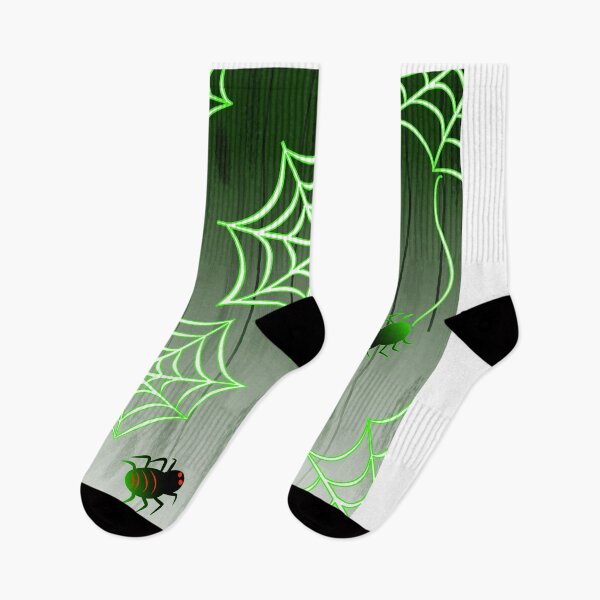 Item preview, Green Neon Spider Webs and Spiders Halloween designed and sold by Aom Road.