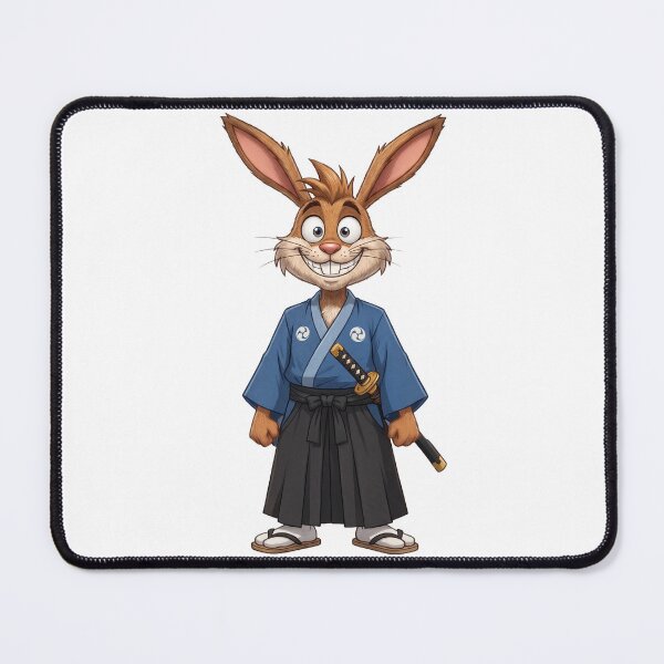 Item preview, Rabbit a Japanese Warrior designed and sold by Cowmiow .