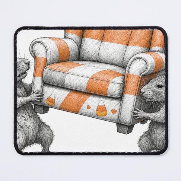 Item preview, Rats Carrying Candy Corn Couch designed and sold by Feral Season.