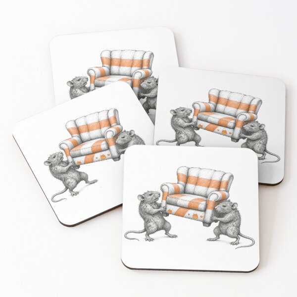 Item preview, Rats Carrying Candy Corn Couch designed and sold by Feral Season.