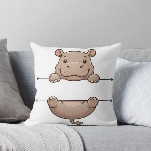 Item preview, Cute Peeking Hippo Name Frame Split Monogram designed and sold by PetalsPaws.