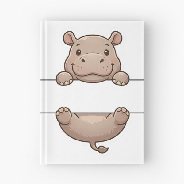 Item preview, Cute Peeking Hippo Name Frame Split Monogram designed and sold by PetalsPaws.