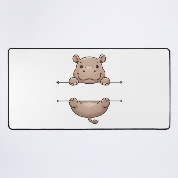 Item preview, Cute Peeking Hippo Name Frame Split Monogram designed and sold by PetalsPaws.